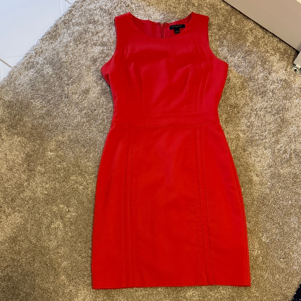 Banana Republic Factory Vibrant Red Mini Dress